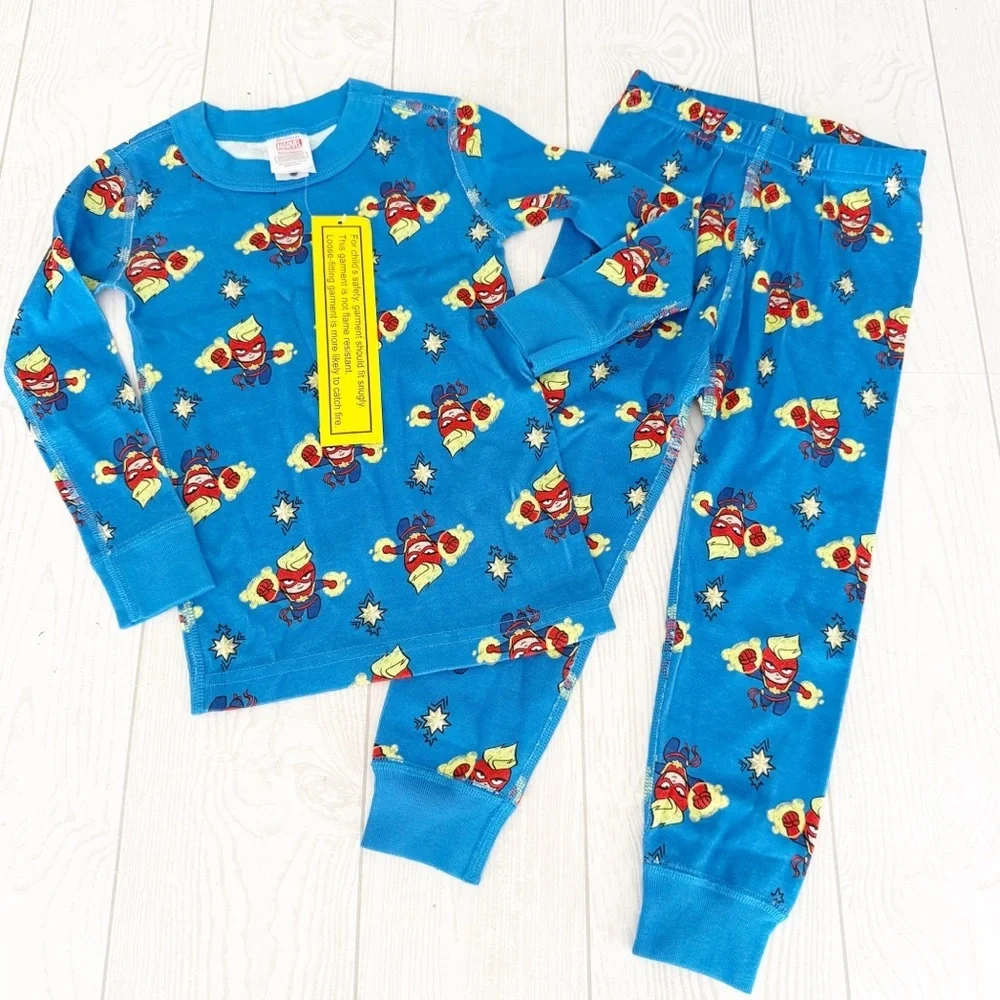 Hanna Andersson Marvel Captain America Pajamas In Organic Cotton